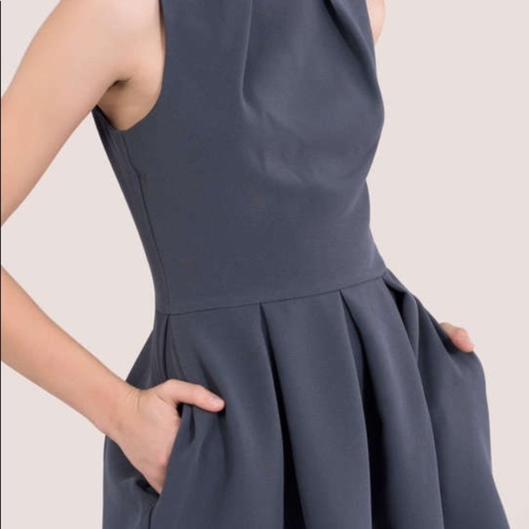 Closet LONDON Color Block Fit and Flare Sleeveless Dress Size 6 in Black and Red - Picture 8 of 11